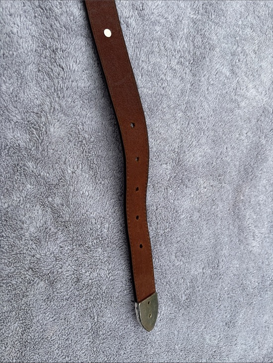 Brighton Brown Leather Belt with Silver Buckle main image 5
